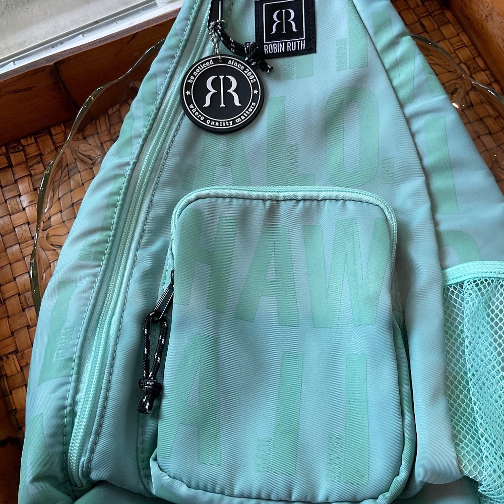 Robin Ruth Teal Women’s Hawaii Aloha Sling Backpack Bag PRICE DROP